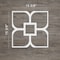 Ekena Millwork Medium Olivia Decorative Fretwork Wall Panels in Architectural Grde PVC, 15 3/8"W x 15 3/8"H x 3/8"T WALP16X16OLV - alternate 2